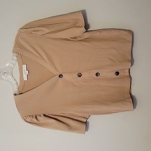 2/$15 Cropped Puff Sleeve Top